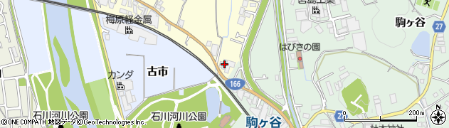 大阪府羽曳野市川向89周辺の地図