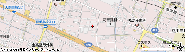 広島県福山市新市町（戸手）周辺の地図