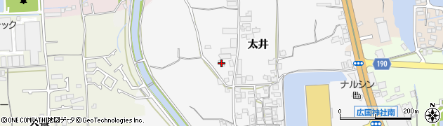 大阪府堺市美原区太井181周辺の地図