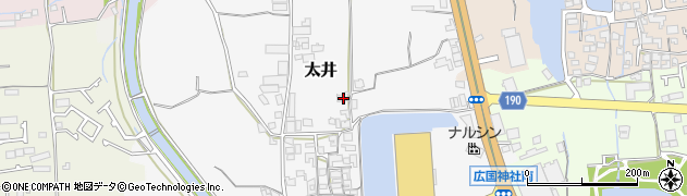大阪府堺市美原区太井142周辺の地図