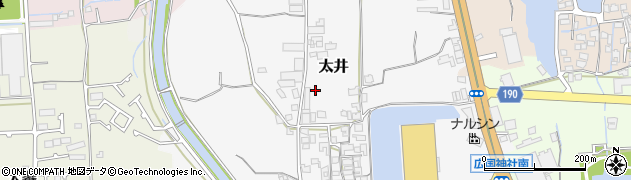 大阪府堺市美原区太井155周辺の地図
