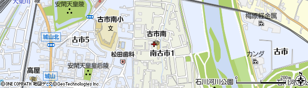 大阪府羽曳野市南古市周辺の地図
