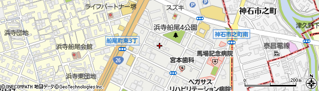 大阪府堺市西区浜寺船尾町東3丁429周辺の地図