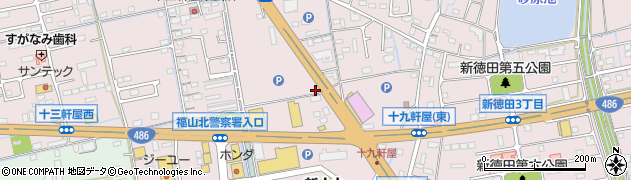 広島県福山市神辺町十九軒屋228周辺の地図