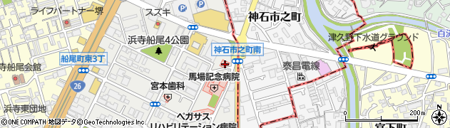 大阪府堺市西区浜寺船尾町東3丁307周辺の地図