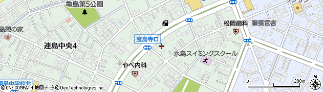 岡山県倉敷市連島中央周辺の地図