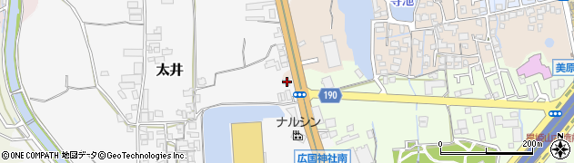 大阪府堺市美原区太井120周辺の地図