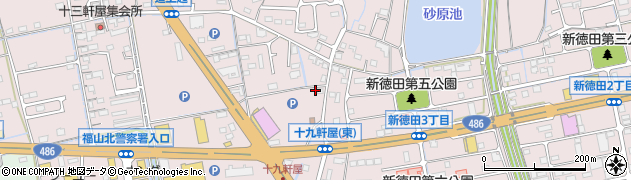 広島県福山市神辺町十九軒屋257周辺の地図