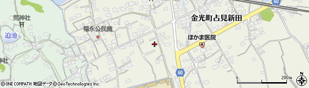 岡山県浅口市金光町占見新田1305周辺の地図