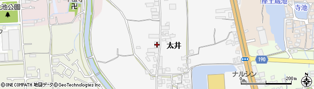 大阪府堺市美原区太井175周辺の地図