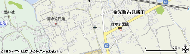 岡山県浅口市金光町占見新田1291周辺の地図