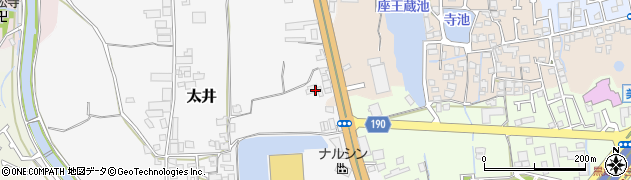 大阪府堺市美原区太井116周辺の地図