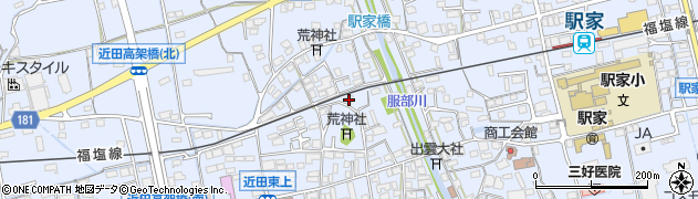 広島県福山市駅家町倉光492周辺の地図
