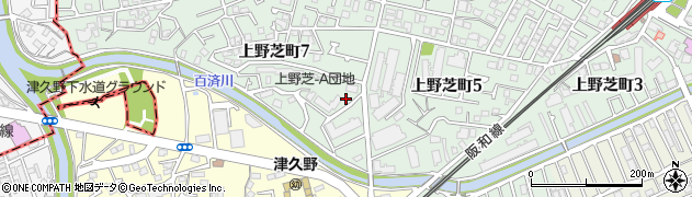上野芝町しろすみれ広場周辺の地図