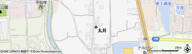 大阪府堺市美原区太井161周辺の地図