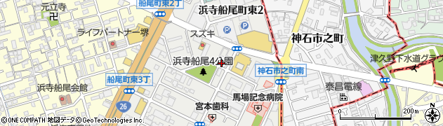 大阪府堺市西区浜寺船尾町東3丁319周辺の地図