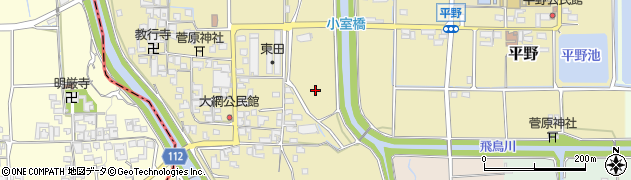 奈良県田原本町（磯城郡）大網周辺の地図