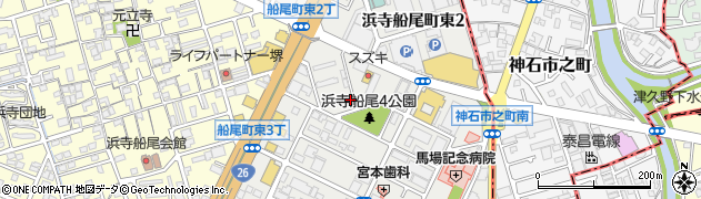 大阪府堺市西区浜寺船尾町東3丁361周辺の地図