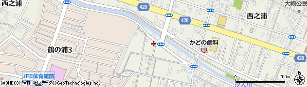岡山県倉敷市連島町鶴新田733周辺の地図