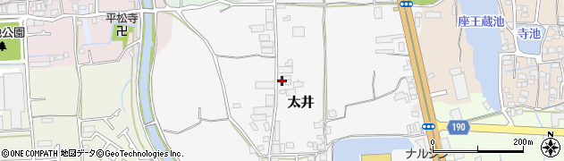 大阪府堺市美原区太井168周辺の地図