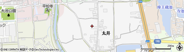 大阪府堺市美原区太井174周辺の地図