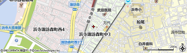 ＪＡ堺市浜寺周辺の地図