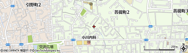 大阪府堺市東区菩提町2丁5周辺の地図