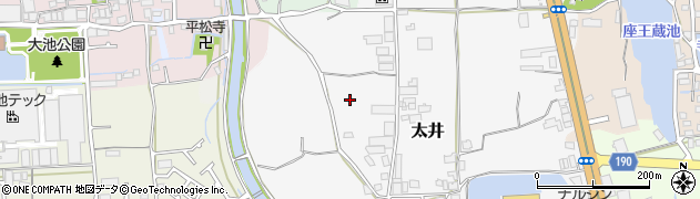 大阪府堺市美原区太井172周辺の地図