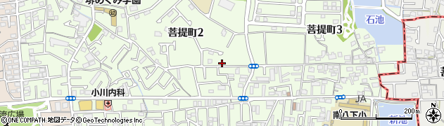 大阪府堺市東区菩提町2丁83-8周辺の地図