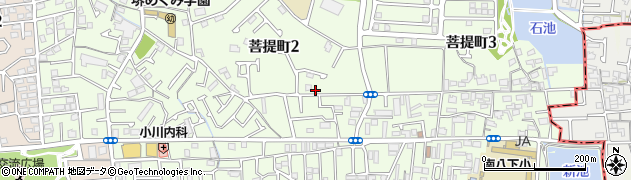 大阪府堺市東区菩提町2丁83-14周辺の地図