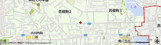 大阪府堺市東区菩提町2丁83-3周辺の地図