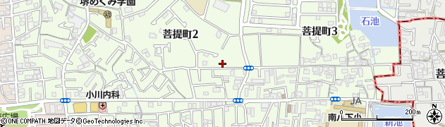 大阪府堺市東区菩提町2丁83-4周辺の地図