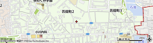 大阪府堺市東区菩提町2丁88周辺の地図