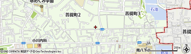 大阪府堺市東区菩提町2丁80周辺の地図