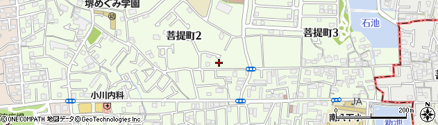大阪府堺市東区菩提町2丁83-7周辺の地図