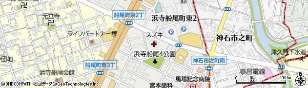 大阪府堺市西区浜寺船尾町東3丁335周辺の地図