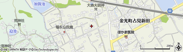 岡山県浅口市金光町占見新田1542周辺の地図