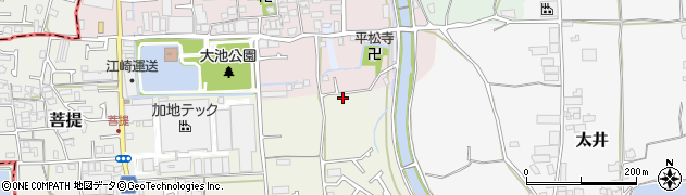 大阪府堺市美原区大饗1周辺の地図
