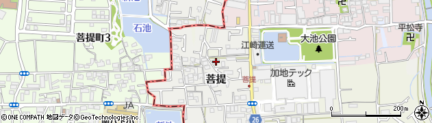 大阪府堺市美原区大饗40周辺の地図