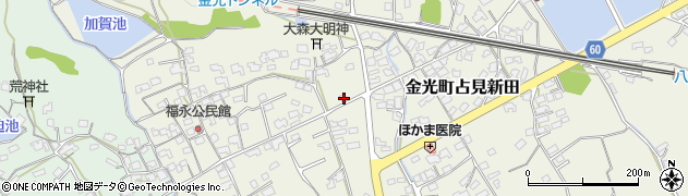 岡山県浅口市金光町占見新田1283周辺の地図