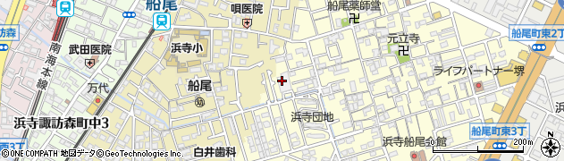 あいあい浜寺中央保育園周辺の地図