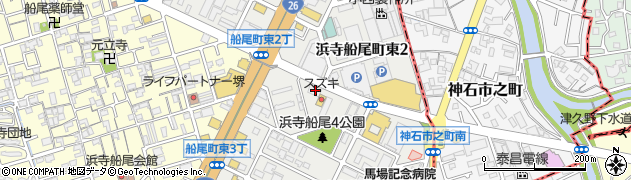 大阪府堺市西区浜寺船尾町東3丁336周辺の地図
