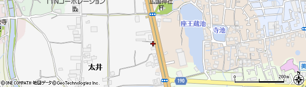 大阪府堺市美原区太井114周辺の地図
