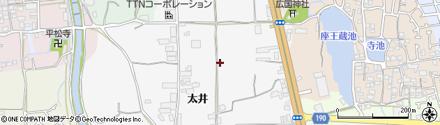 大阪府堺市美原区太井102周辺の地図