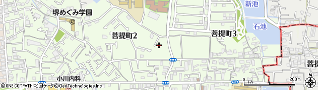 大阪府堺市東区菩提町2丁77-8周辺の地図