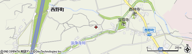 三重県松阪市西野町周辺の地図