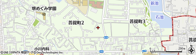 大阪府堺市東区菩提町2丁77周辺の地図