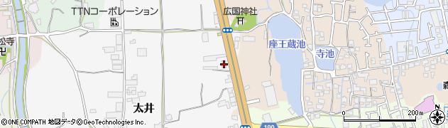 大阪府堺市美原区太井86周辺の地図