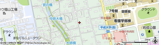 広島県福山市御幸町（上岩成）周辺の地図