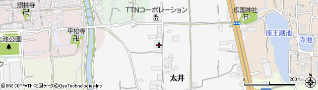 大阪府堺市美原区太井37周辺の地図